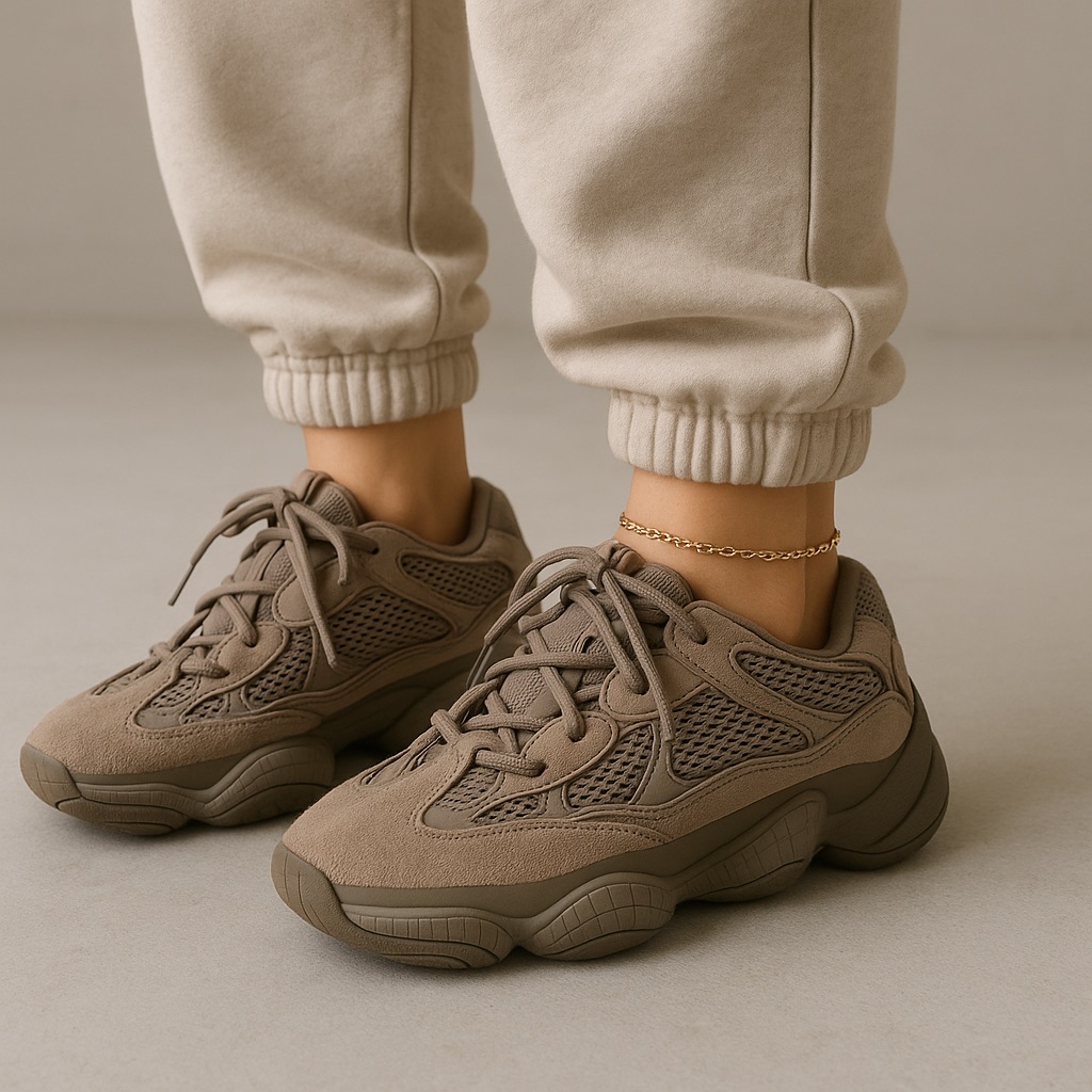 Yeezy Sneakers In Taupe And Gray